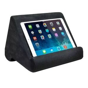 Ontel Pillow Pad Multi-Angle Soft Tablet Stand iPad Kindle Black NIB New